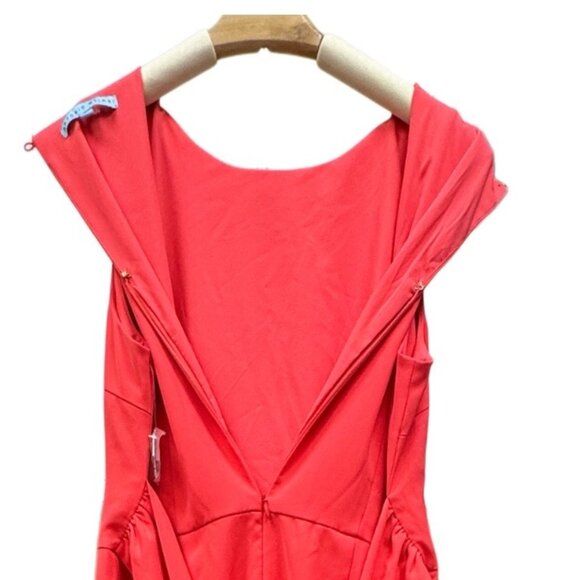 Antonio Milani MSRP $180 Wide Leg Jumpsuit Romper Flowy Sleeveless Red Medium - Picture 5 of 10